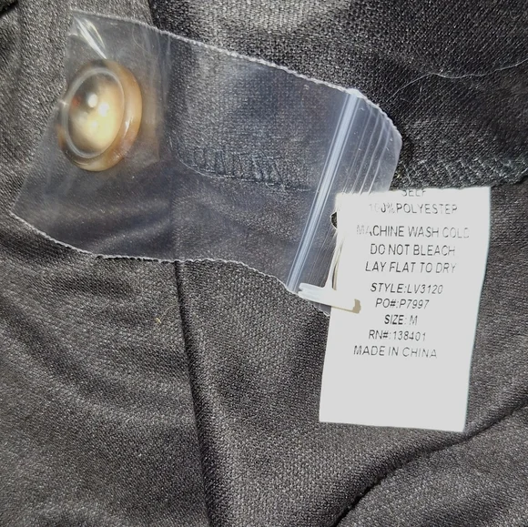 L Love vegan black suede skirt sz medium *K - Picture 9 of 9